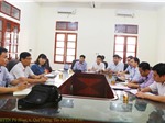 BQL Khu bảo tồn thiên nhiên Pù Hoạt làm việc với BQL Khu dự trữ sinh quyển thế giới miền Tây Nghệ An.